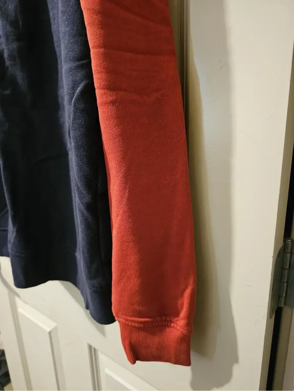 Original Penguin Red, Navy and Yellow Stripe Zip Hoodie L